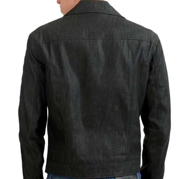 Versace Versus Men's Leather Zip Up Jacket - Picture 3 of 7